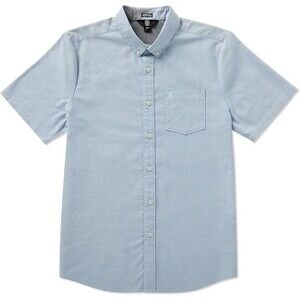 Volcom Men's Everett Oxford Short Sleeve Shirt Size Medium